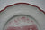 Historical Red Transferware Plate - The First Fort at Dearborn - A Century of Progress Worlds Fair