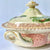 RARE Pink English Transferware Covered Dish / Tureen Royal Doulton Chatham Pink / Red and Black Two Color Transferware