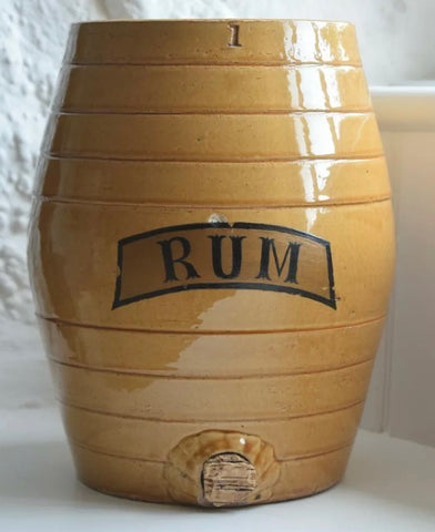 19-20C Antique English RUM Liquor Keg Spirits Barrel IDEAL FOR LAMP