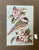 Vintage English Woven Silk Black Capped Chickadee & Apple Blossom Matted & Gold Frame