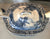 Antique Blue & White RARE Soup Tureen Ladle & Platter Woods Woodland Pastoral Horse & Plough Dog Farmhouse