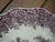 Romantic England Cottage Purple Transferware Bowl Cottage Berries Vines