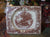Square Brown Transferware Platter Biarritz Platter Tray Rural Scenes Haywagon Bee Skep