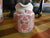 Red English Ironstone Transferware Canterbury Creamer Pitcher Handpainted Flowers