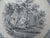 Circa 1857 - 80 Spode Copeland Light Gray ish Black Transferware Plate Lace Border Cottage  Richmond Views