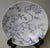 Silver Gray Toile Roses Vintage English Transferware Vegetable Serving Bowl