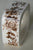 Brown English Transferware Napkin Ring Tonquin Flowers Roses  Hard to Find Set of Four
