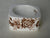 Brown English Transferware Napkin Ring Tonquin Flowers Roses  Hard to Find Set of Four