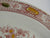 Large Red English Ironstone Transferware Canterbury Platter Handpainted Flowers
