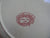 Large Pink Red Transferware Charger Cookie Tray Platter / Chop Plate - Mountains Castle