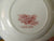 Red Pastoral Davenport Transferware Bowl Chickens Horse Farm Bee Skep Rural Scenes