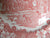 Pink Red Transferware Plate English Coaching Scenes Dogs Flowers