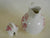Red Transferware Pitcher Coffee Teapot or Hot Water Pot Charlotte Basket of Roses