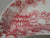 Red Transerware Crescent Shaped Bone Dish Tonquin Royal Staffordshire - Caviar Taco Dish at Rose.Rabbit.Lie