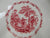 Mason's Romantic Watteau Red  Transferware  3 Section Hors D'oevres Handled Trefoil Relish  Dish Tray Roses Scrolls Victorian Watteau