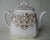 Antique English Victorian Teapot Aesthetic Brown Earthenware Transferware Tea Pot Teapot Scrolls & Vines Empress Staffordshire England