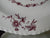 Watteau Purple Plum English Transferware Chop Plate / Platter / Tray Victorian Minstrels Flowers