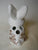 Brown English Transferware Bunny Rabbit Toothbrush or Pen Holder Charlotte Floral Toile