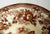 Vintage Brown Polychrome Transferware Toile 8" Salad Plate Tonquin Cottage Swans and Roses