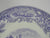 Rare Antique English Lavender Transferware  Charger / Plate Pastoral Grazing Sheep Scrolls Castle