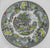Scenic Black / Gray English Transferware Horse Farm Peony Flowers Dinner Plate & Cup Set
