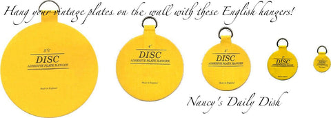 #3 Invisible Adhesive Disc Plate Hanger to Hang Plates on the Wall  (other sizes available to accommodate any size plate)