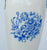 Antique English Transferware Blue & White Lamp Royal Doulton Roses Floral Bouquet