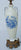 Antique English Transferware Blue & White Lamp Royal Doulton Roses Floral Bouquet