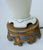 Antique English Transferware Blue & White Lamp Royal Doulton Roses Floral Bouquet