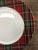 Tartan Plaid Red & Green Christmas Dinner Plates Set of 4 NEW 222 Fifth Wexford