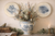 Antique Flow Blue Bird Plates – Rare Pair  Victorian Transferware
