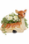 Woodland 🦌 Deer Doe Fawn Hand Painted Figural Ceramic Planter Flower Pot