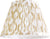 Tan and White Ikat Print Pleated Lamp Shade