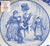 Spode Blue English Transferware Plate Vintage Winter Victorian Children & Snowman