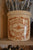 Vintage English Brown Transferware Marmalade Crock Jam Jar Transferware Advertising James Carberry