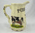 8" Staffordshire Pure Milk Ironstone Advertising Dairy Pitcher with Cows / Cattle