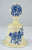 RARE Vintage Blue and White English Transferware Hand Bell Charlotte