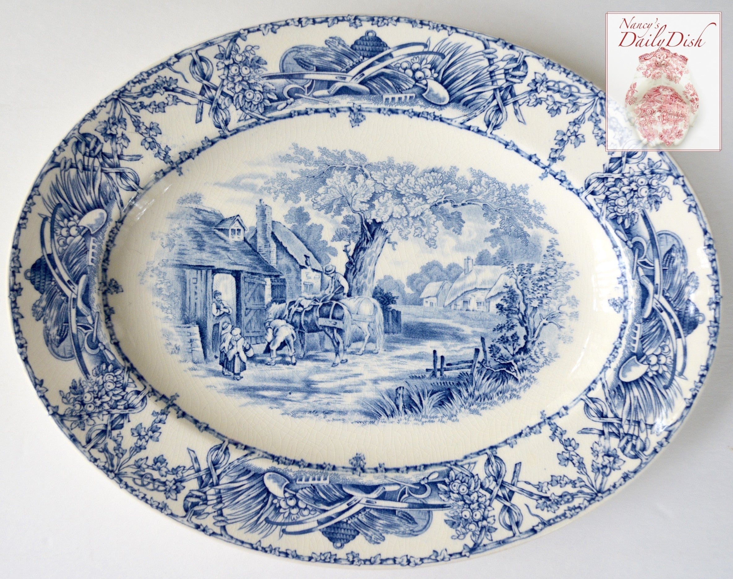 Blue Transferware