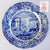 Vintage Spode Blue Italian Dinner Plate Countryside Sheep and Horses