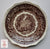 10” Vintage English Ironstone Brown Transferware Plate Masons Vista
