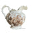 Huge! English Victorian Brown Transferware Charlotte Floral Ornate Wash Pitcher