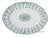 Lg 18” Turkey Sized English Ivy Green Transferware Tab Handled Platter Crown Ducal Circa 1930