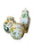 Green Chinoiserie English Transferware Masons Ginger Jar Butterfly