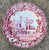 Instant Platewall - Red English Transferware Platter & Plates 6 Mix n Match