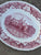 Instant Platewall - Red English Transferware Platter & Plates 6 Mix n Match