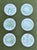 🥦🥬🫑🥒🫛Set of 6 Different Vintage Bavarian Green Vegetable Plates
