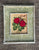 Vintage English Country Roses 🌹 Print on Board w/ Green Toile & Distressed Bamboo Frame