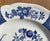 Vintage Blue & White Flowers Chinoiserie Transferware Soup / Cereal Bowl