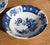 Vintage Blue & White Flowers Chinoiserie Transferware Soup / Cereal Bowl