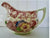 Vintage Red Transferware English Creamer Jug Royal Doulton Pomeroy Urn Flowers